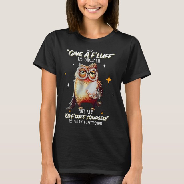 Camiseta Mi Go Fluff Yu Mismo Es Totalmente Funcional Sleep (Anverso)