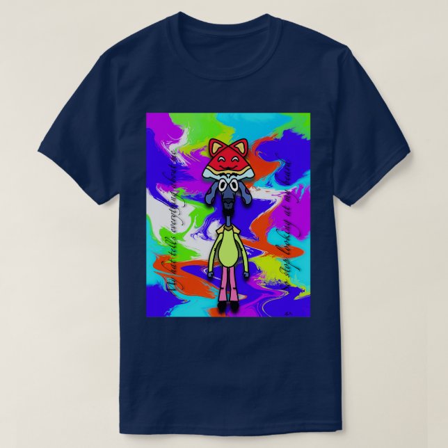 Camiseta Mi gorra dice todo sobre mí así que deja de mirar (Diseño del anverso)