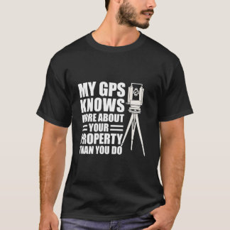 Camiseta Mi GPS sabe más sobre tu propiedad que tú