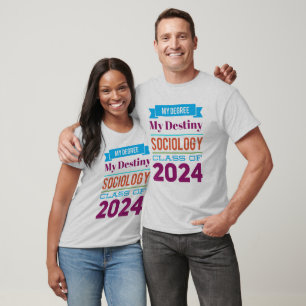 Camiseta Mi grado, mi destino, clase de sociología de 2024