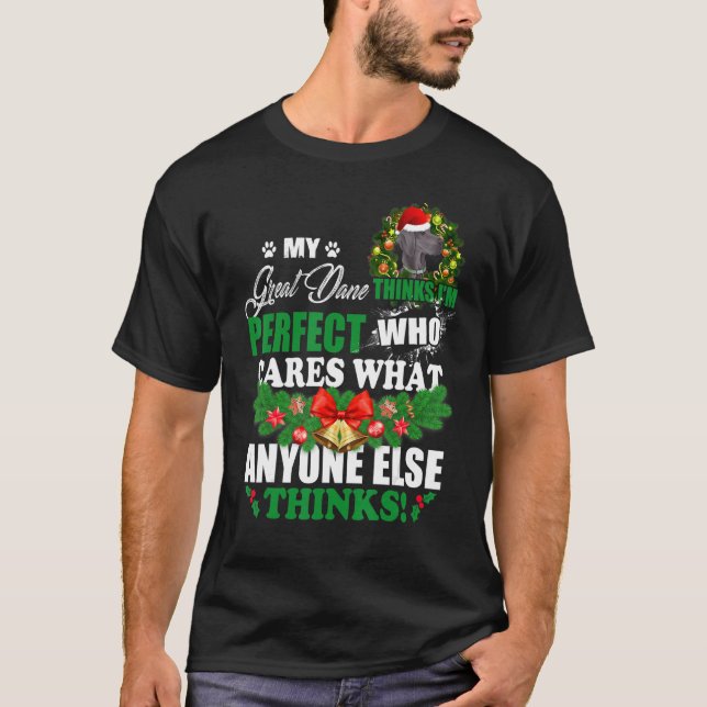 Camiseta Mi gran danés cree que soy un gran perro danés per (Anverso)