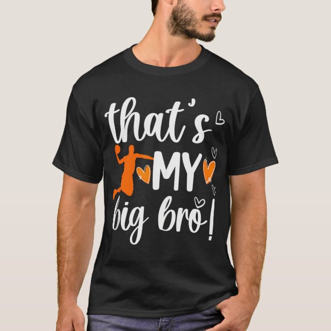 Camiseta Mi Gran Hermano De Baloncesto Pequeña Hermana De U (Anverso)
