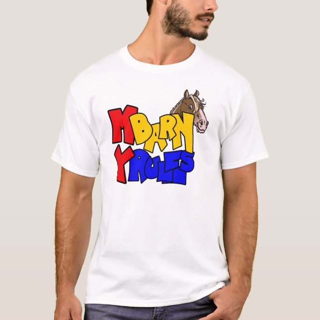 Camiseta Mi granero mis reglas caballo 2 (Anverso)