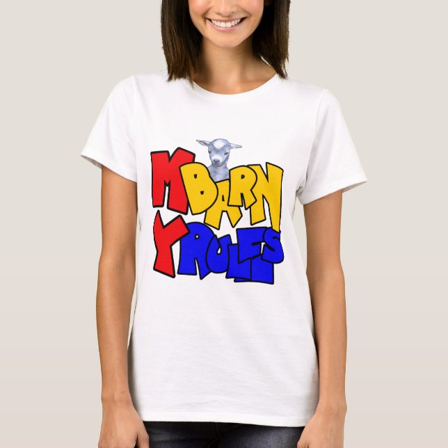 Camiseta Mi granero mis reglas Cabra bebé (Anverso)