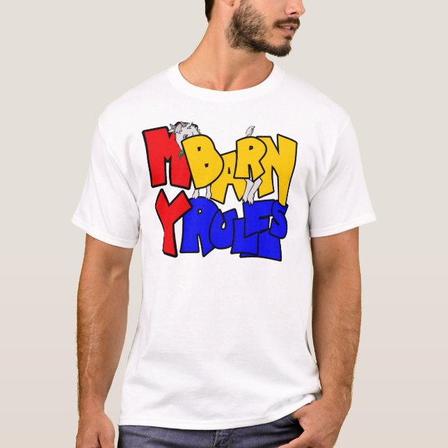 Camiseta Mi granero mis reglas Shy Goat (Anverso)
