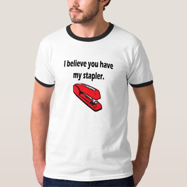Camiseta Mi grapadora roja (Anverso)