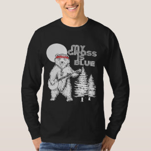 Camiseta Mi Grasa Es El Oso De Banjo Azul Hippie Grizzly