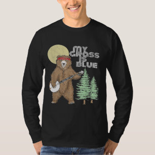 Camiseta Mi Grasa Es Oso De Banjo Azul Hippie Grizzly2