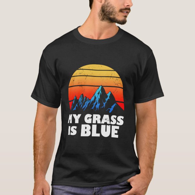 Camiseta Mi Grass Es Blue Bluegrass Music (Anverso)