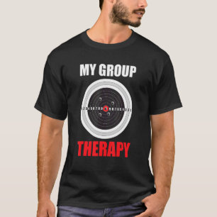 Camiseta Mi grupo Terapia apuntando al fusilador deportivo
