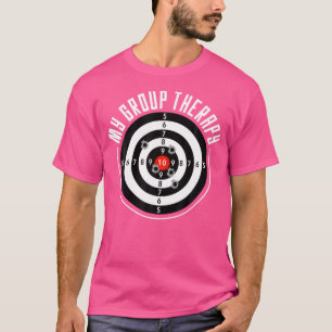Camiseta Mi Grupo Terapia Divertida Gun Shooting Range Para