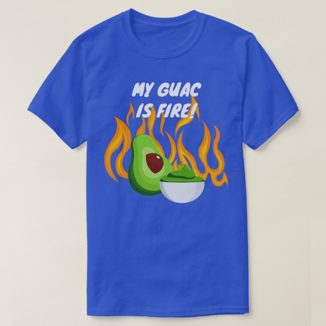 Camiseta Mi Guac es fuego (Diseño del anverso)