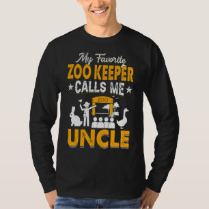 Camiseta Mi guardián de zoológico favorito me llama tío ani