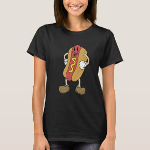 Camiseta Mi Guay Yummy Foods Hotdog En Un Bun Que Coincide