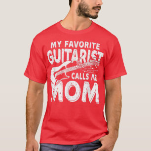 Camiseta Mi guitarista favorito me llama graciosa mamá