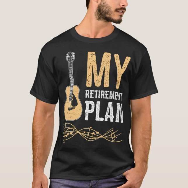 Camiseta Mi guitarra del plan de retiro (Anverso)
