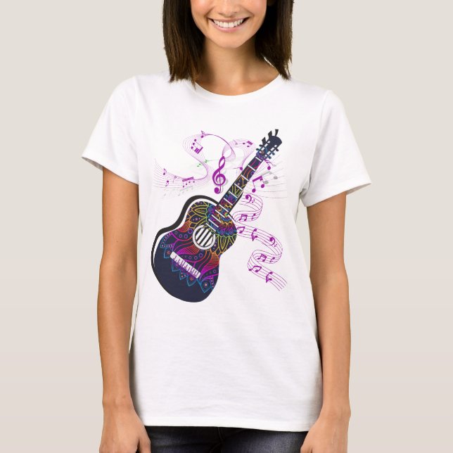 Camiseta Mi guitarra es mi música (Anverso)