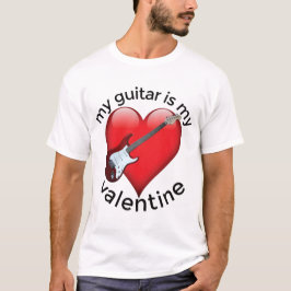 Camiseta Mi guitarra es mi San Valentín