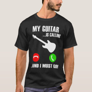 Camiseta Mi guitarra está llamando a un guitarrista negro