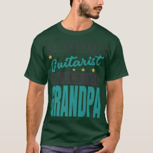 Camiseta Mi guitarrista favorito me llama abuelo, G
