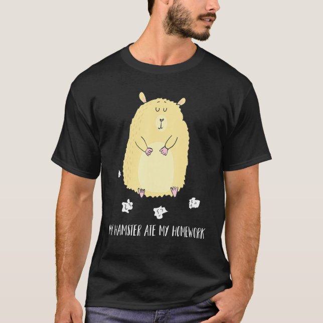 Camiseta Mi Hamster comió mi hogar - Hamster (Anverso)
