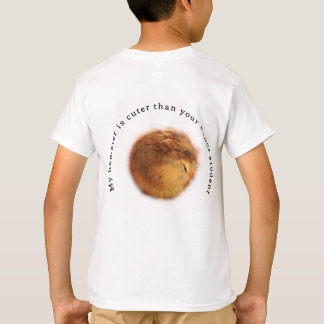 Camiseta mi hámster es más lindo que su estudiante del