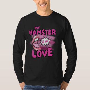 Camiseta Mi Hámster Es Mi Cita De Amor Divertido Hamster Pe