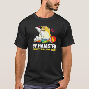 Camiseta Mi hámster es un animal inteligente más inteligent