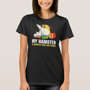 Camiseta Mi hámster es un animal inteligente más inteligent