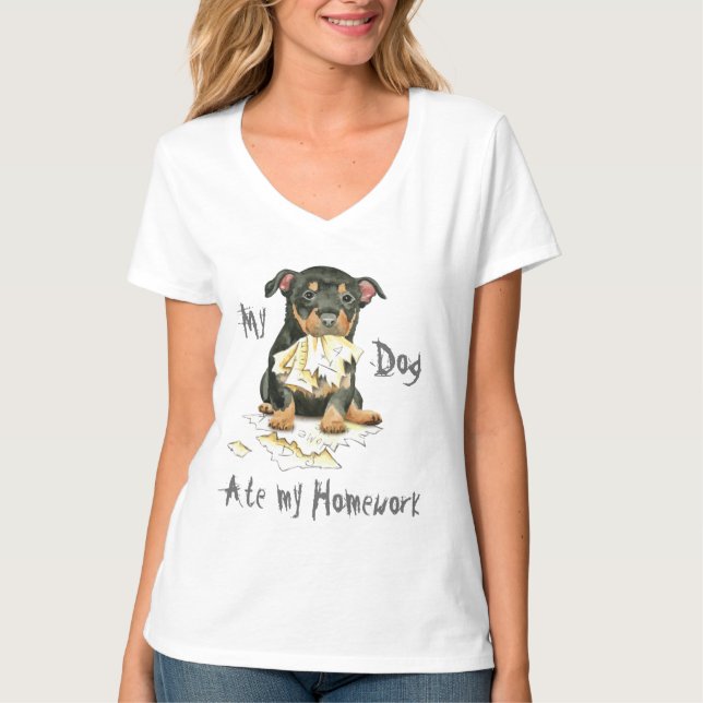 Camiseta Mi Heeler de Lancashire se comió mi casa (Anverso)