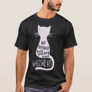 Camiseta Mi Herapista Tiene Paws Y Whisker Cat Kitten Mom W