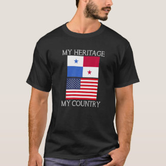 Camiseta Mi herencia mi país Panameño Americano