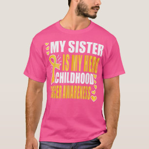 Camiseta Mi hermana es mi heroína, conciencia del cáncer in