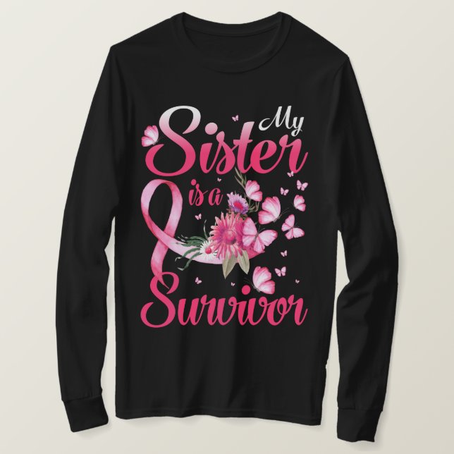 Camiseta Mi Hermana Es Una Sobreviviente Conciencia Sobre E (Anverso del diseño)