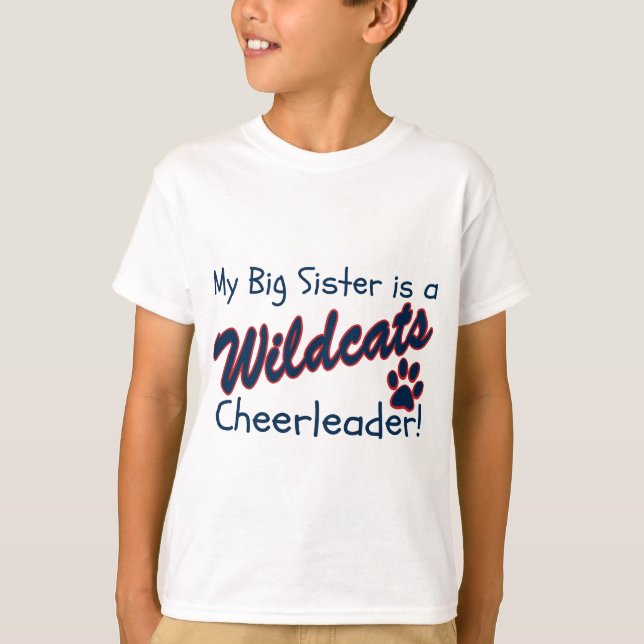 Camiseta Mi hermana grande es una animadora de los gatos (Anverso)