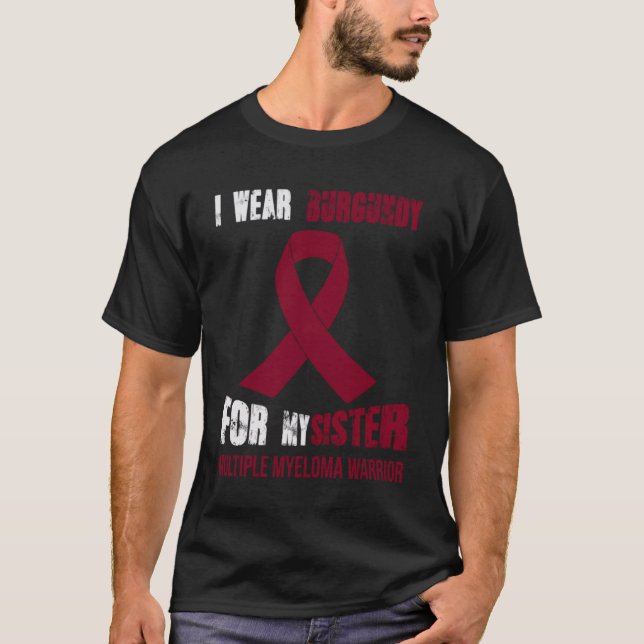 CAMISETA MI HERMANA MI MÚLTIPLE GUERRA DE MYELOMA (Anverso)