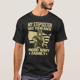 Camiseta Mi Hermana Tiene Su Hermano De Familia Del Ejércit