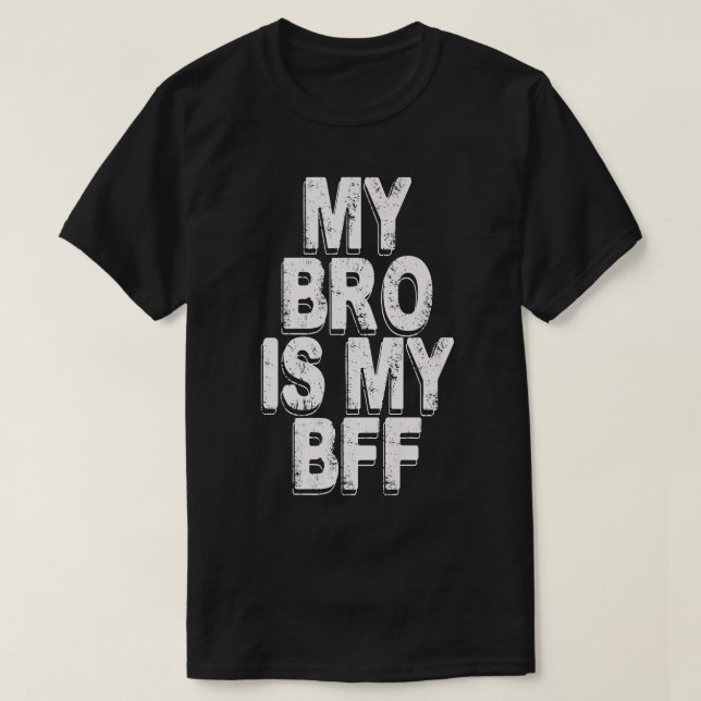 Camiseta mi hermano es mi amigo (Diseño del anverso)