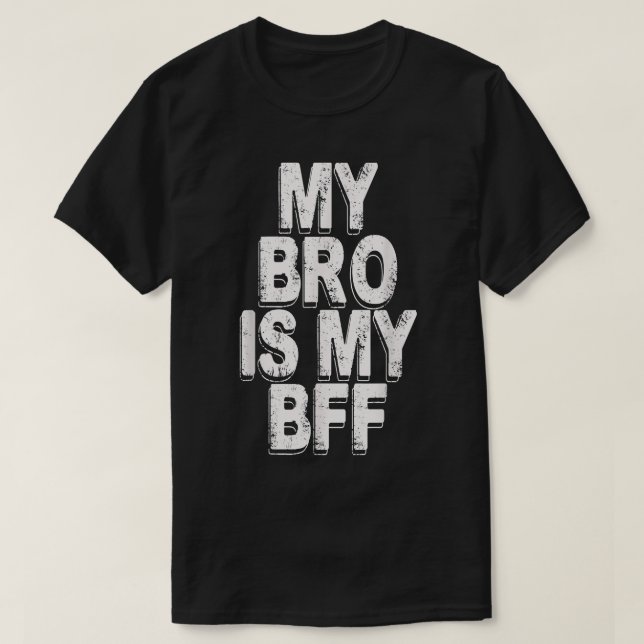 Camiseta mi hermano es mi amigo (Diseño del anverso)