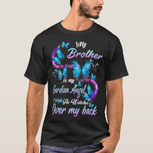 Camiseta Mi Hermano Es Mi Ángel Guardián Que Vigila Sobre M