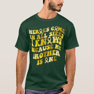 Camiseta Mi Hermano Es Mi Héroe Concienciación Sobre El Cán