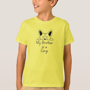 Camiseta 'Mi hermano es un Corgi' Familia divertida que ama