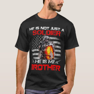 Camiseta Mi Hermano Es Un Soldado Orgulloso Hermano Del Ejé