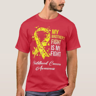 Camiseta Mi hermano lucha es contra el cáncer infantil