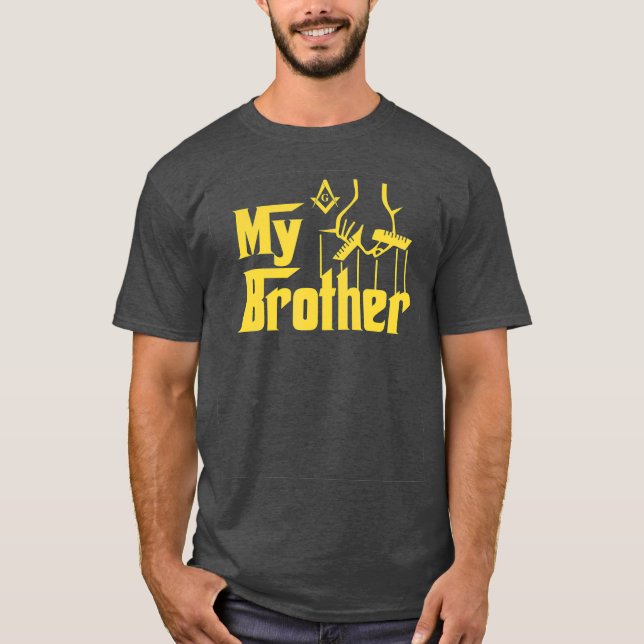 Camiseta Mi hermano por Kuyang Freemason (Anverso)