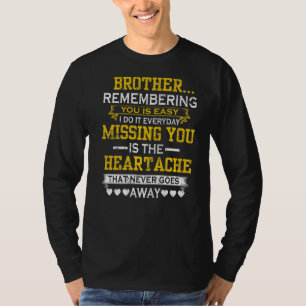 Camiseta Mi Hermano Recuerda Que Es Fácil Perderte El