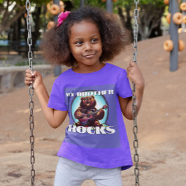 Camiseta ¡Mi Hermano Roca! Oso colorido