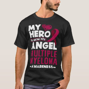 Camiseta Mi Héroe Ahora Es Mi Ángel Mieloma Múltiple Concie