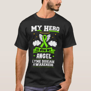Camiseta Mi Héroe Ahora Mi Enfermedad De Angel Lyme Ticks G