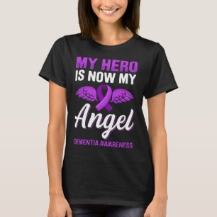 Camiseta Mi héroe es ahora mi ángel Dementia Alzheim